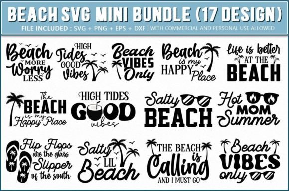 Beach SVG Mini Bundle: A Designer’s Stitch Test