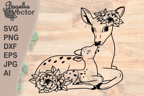 Floral Mom and Baby Deer: An Embroidery Review