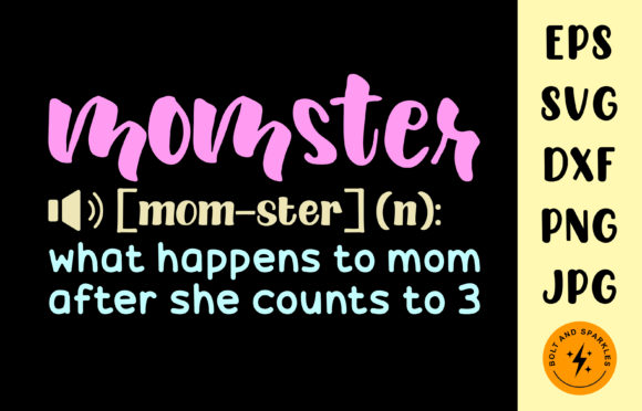 Momster Definition Graphic: An Embroidery Review