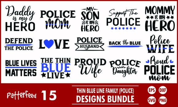 Thin Blue Line Police SVG Designs Bundle Review